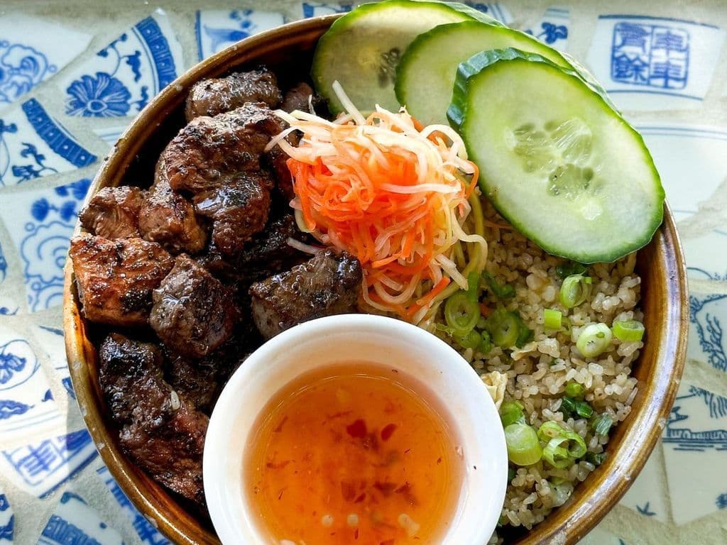 Shaking Beef Fried Rice Plate