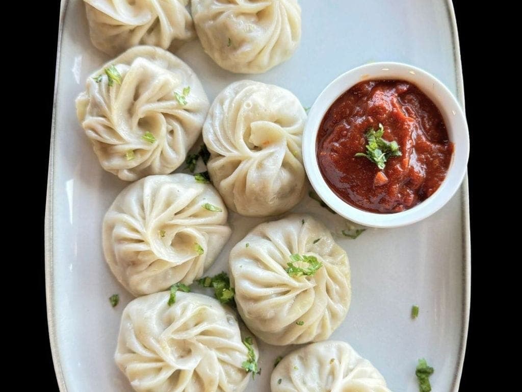Steamed Chicken Momo.
