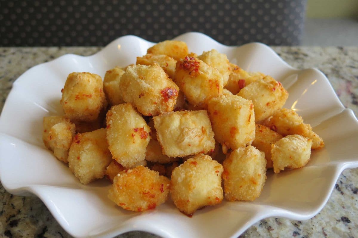 A9. Spicy Tofu - Dau Chien Cay