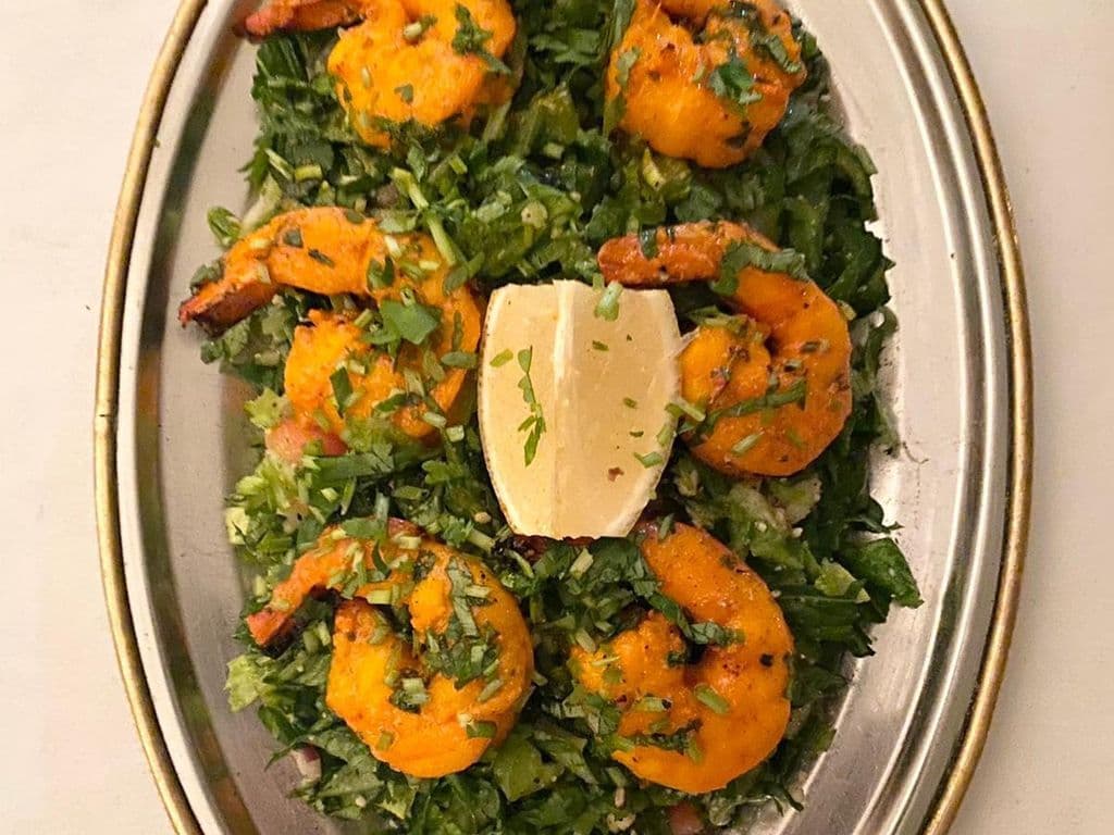 Salade aux crevettes tandoori / Tandoori Shrimp