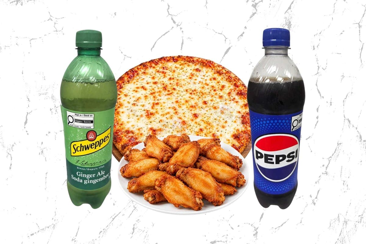 Medium Pizza Special/ Wings/Drinks