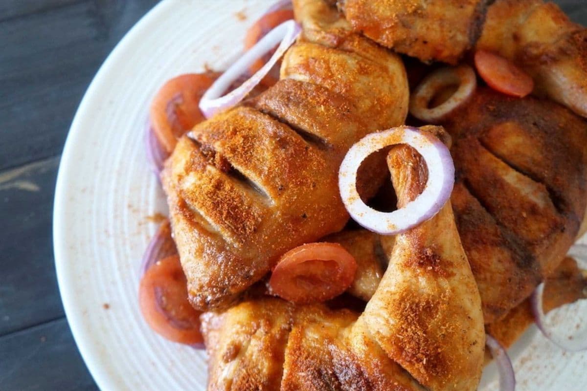 Suya Chicken with Smoky Jollof Rice