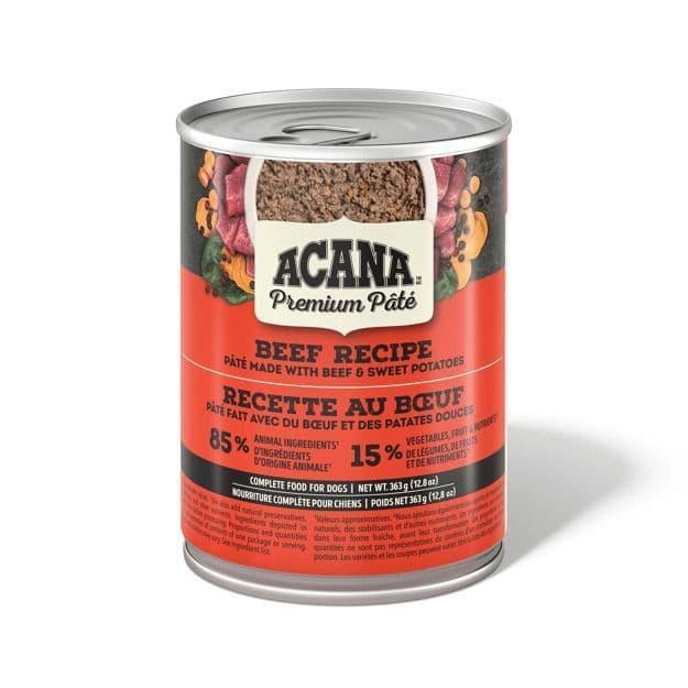 Acana Premium Pate Wet Dog Food Beef Recipe 363 g