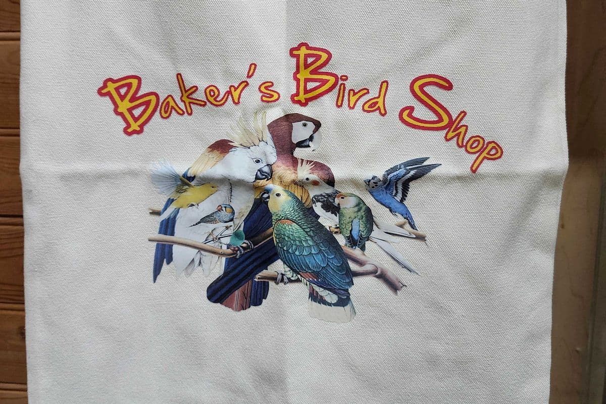 Baker's Bird Shop Tote Bag (13 x 15)
