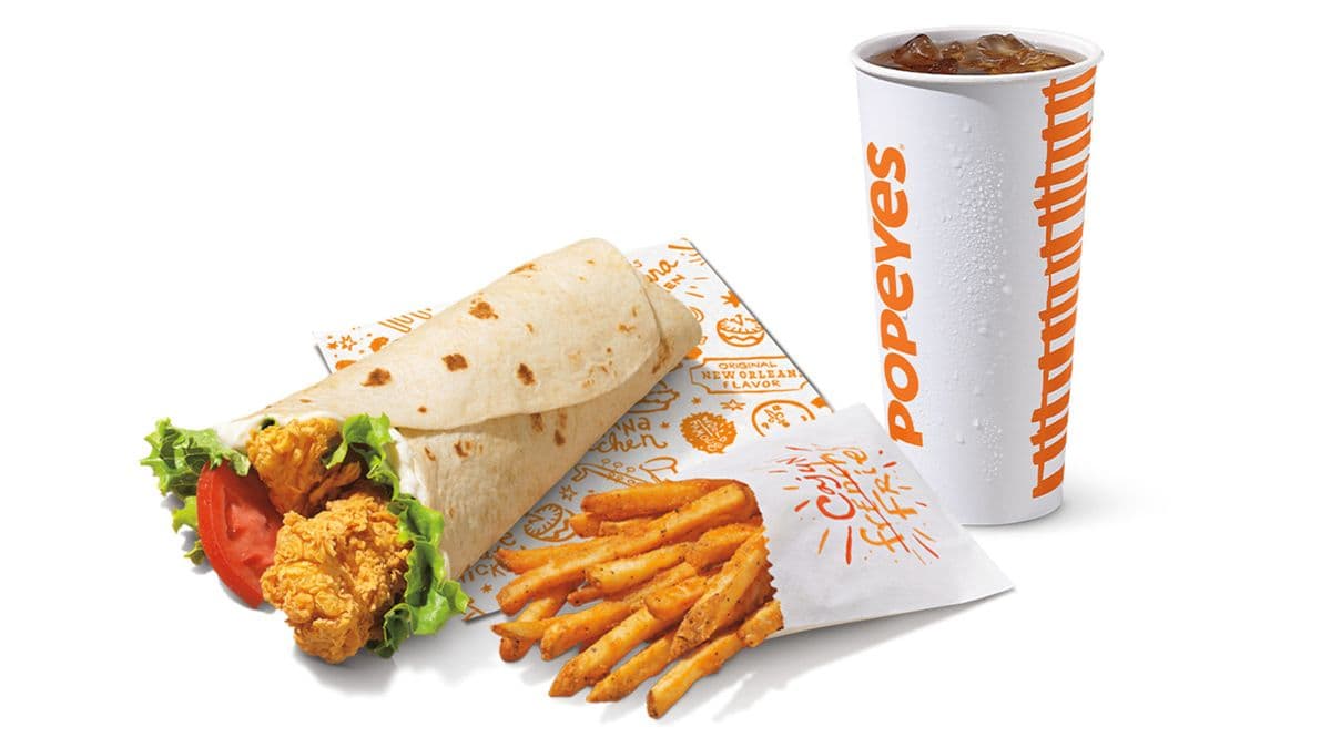 Classic Crispy Chicken Wrap Combo