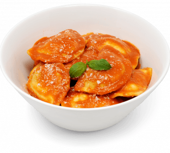 Agnolotti Cheese in Rose Sauce