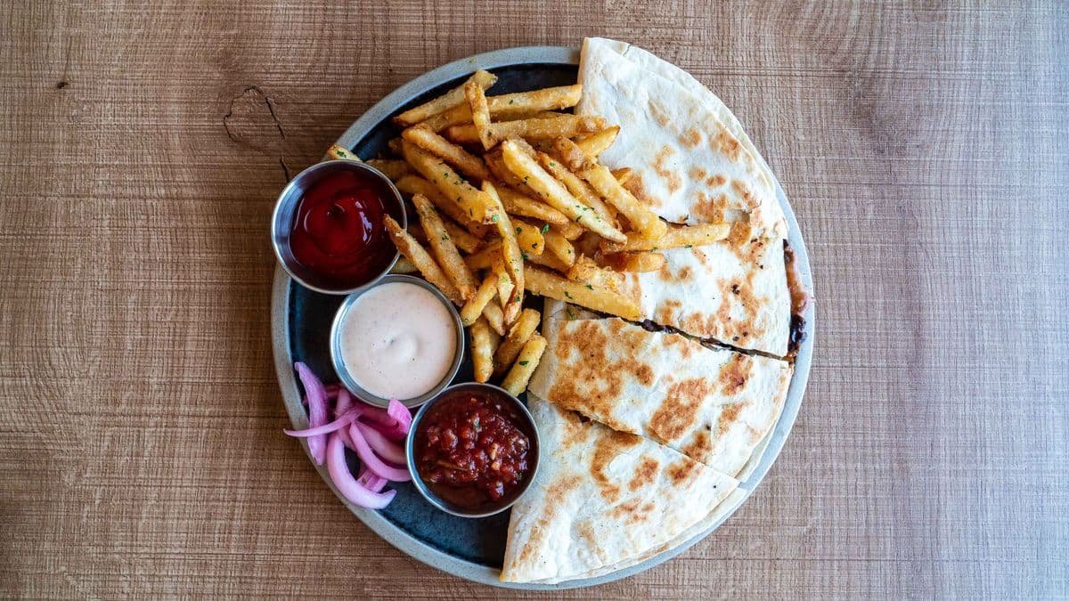 Black Bean Chicken Quesadilla
