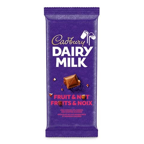 Cadbury Dairymilk Fruit & Nut 180g (was $9.59)