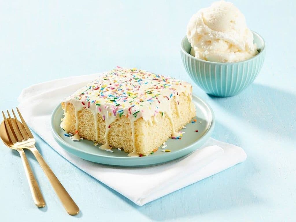Funfetti Cake w/ Ice Cream