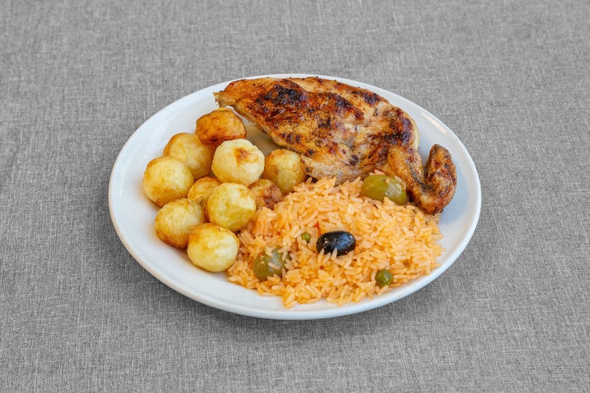 Grilled Chicken Quarter Breast Dinner
