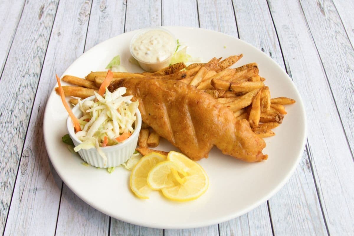 Lunch Beer-Battered Fish and Chips