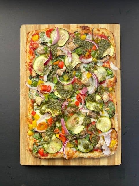 Explosion of Veggie Pizza