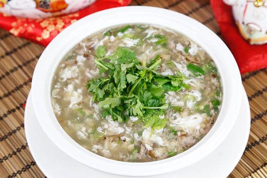 Minced Beef with Chinese Parsley Soup (S) / 西湖牛肉羹 (細)