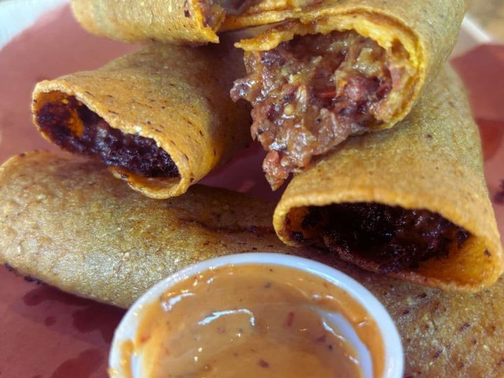 Brisket Taquitos + Chipotle DIP