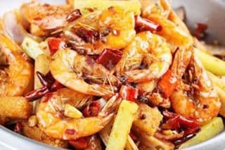 麻辣香锅虾 Spicy Prawn Dry Pot (Large)