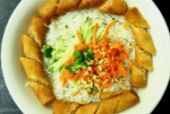 14. Vermicelli with Pork Spring Rolls