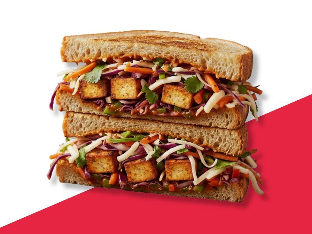 Tandoori Paneer Sandwich (4 Pcs)