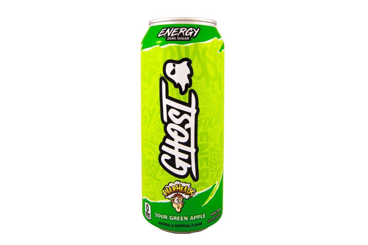 Ghost Boisson Énergisante Warheads Pomme Verte Sure 473ml