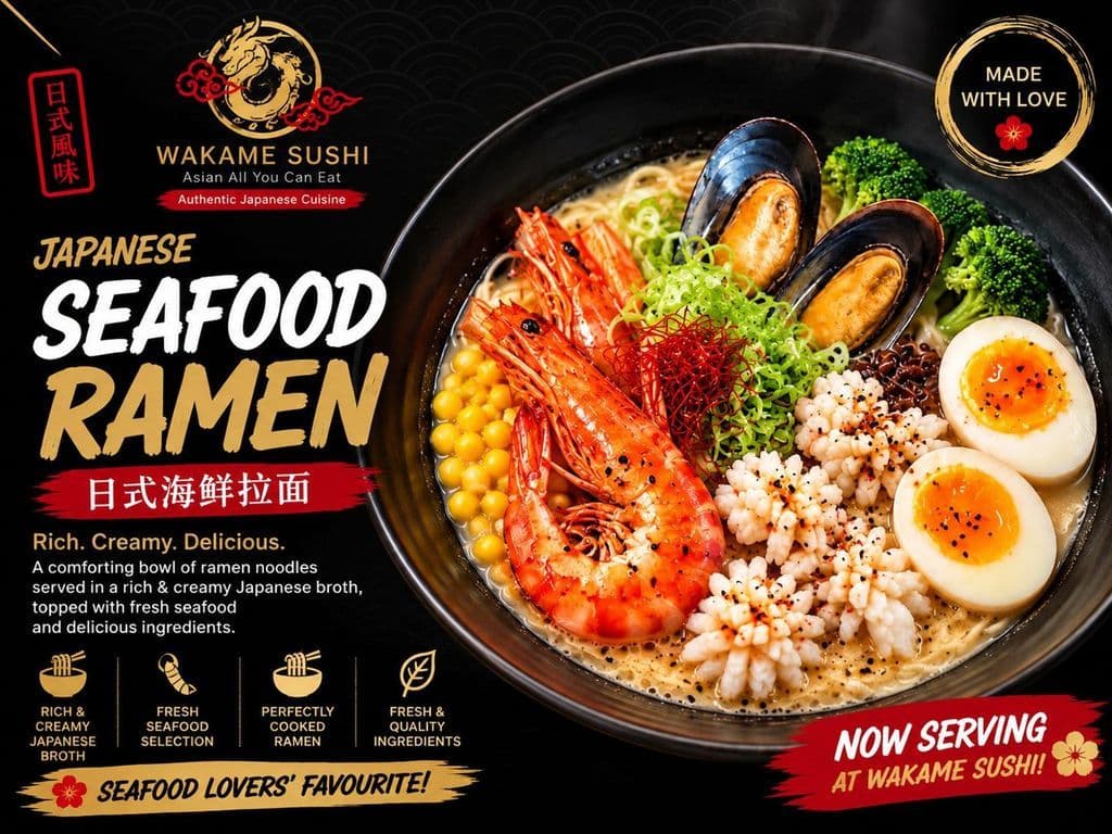 Seafood Ramen in Soup