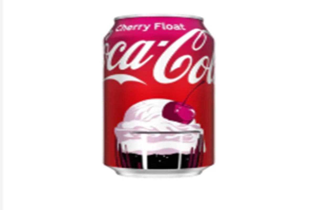 Coca cola cherry float (355ml) (150 Cal)