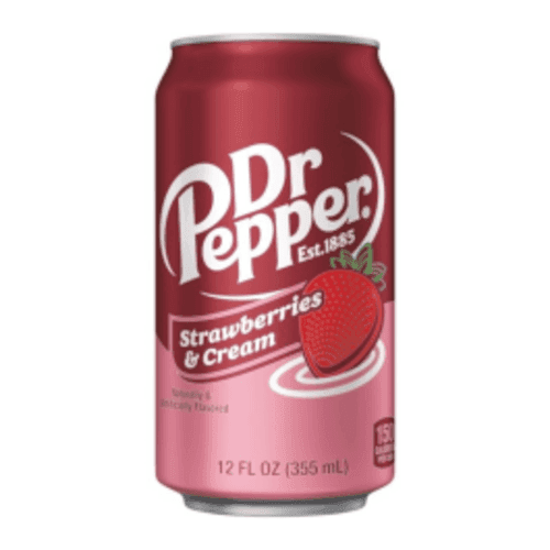 Dr. Pepper Fraise et Créme 355ml/ Dr, Pepper Strawberries & Cream 355ml