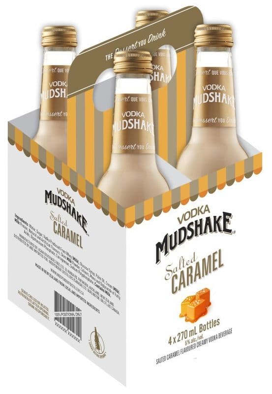 Mudshake Salted Caramel (4 Bottles) (1 x 270 ml bottles)