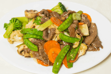 61. Beef Mixed Greens