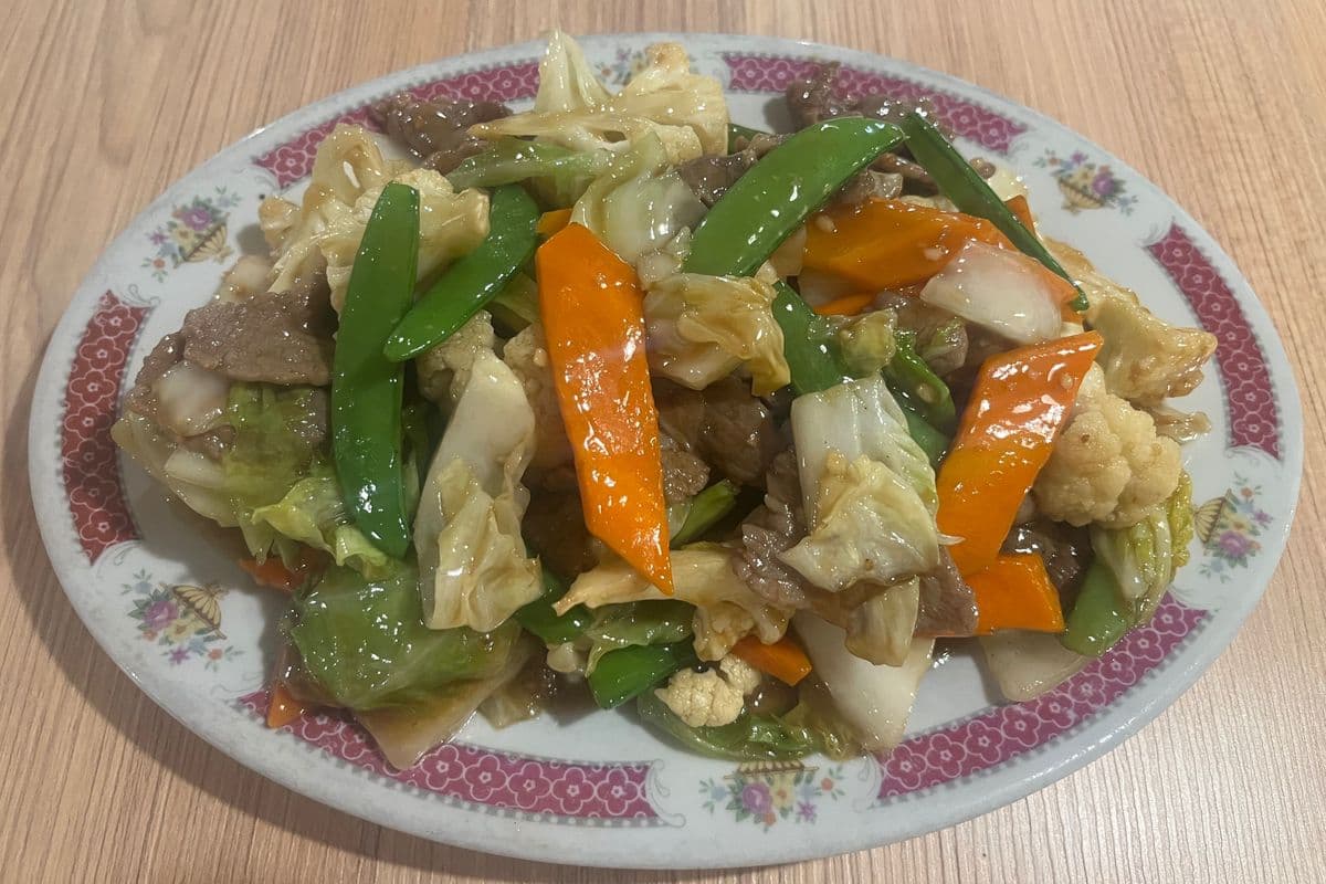 52. Beef and Chinese Greens