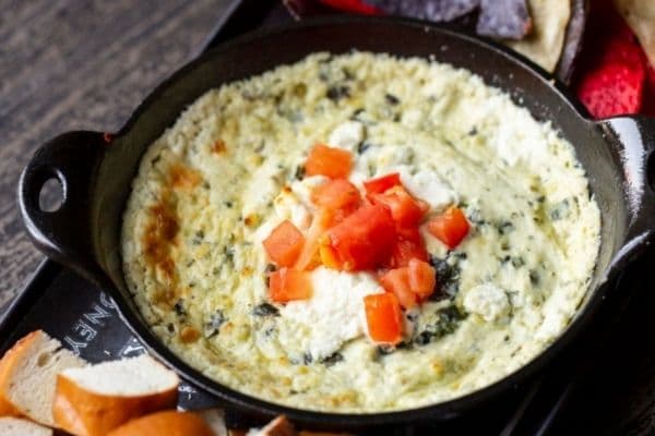Spinach Artichoke & Goat Cheese Dip