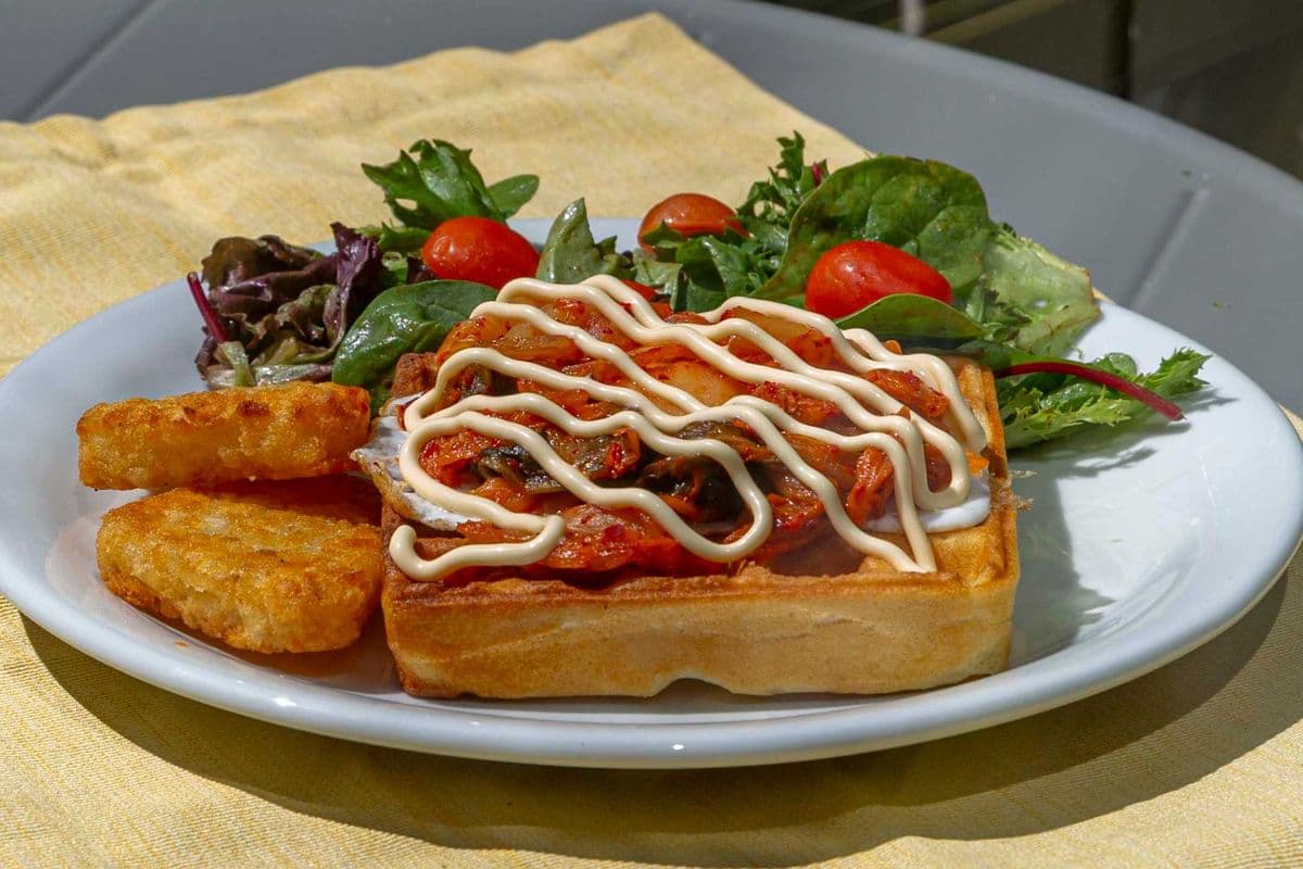 Kimchi Waffle