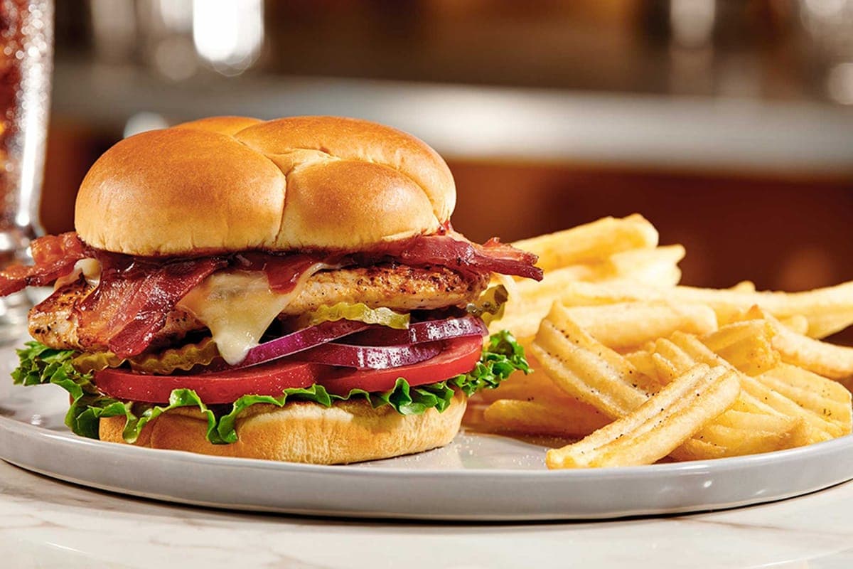 BBQ Bacon Chicken Sandwich (1130 Cals)