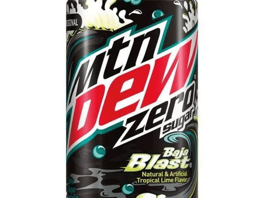 MOUNTAIN DEW ZERO SUGAR CAN - Baja Blast Zero