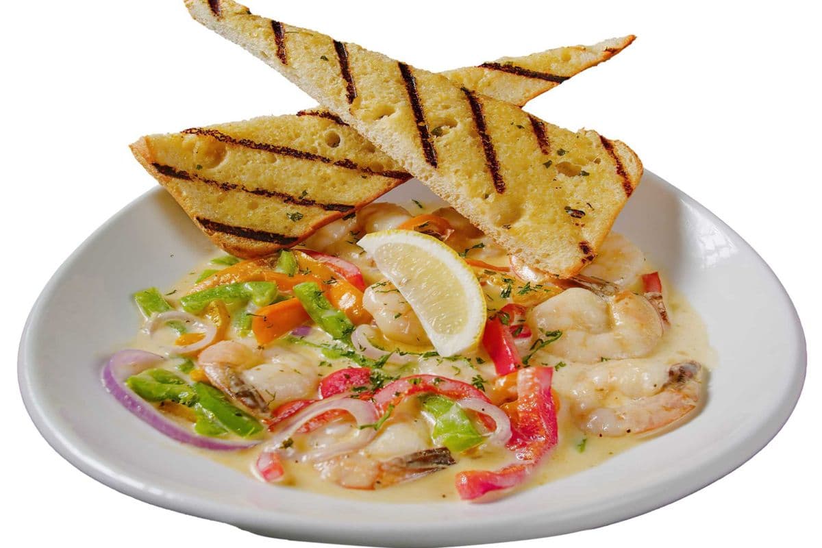Garlic Cream Prawns