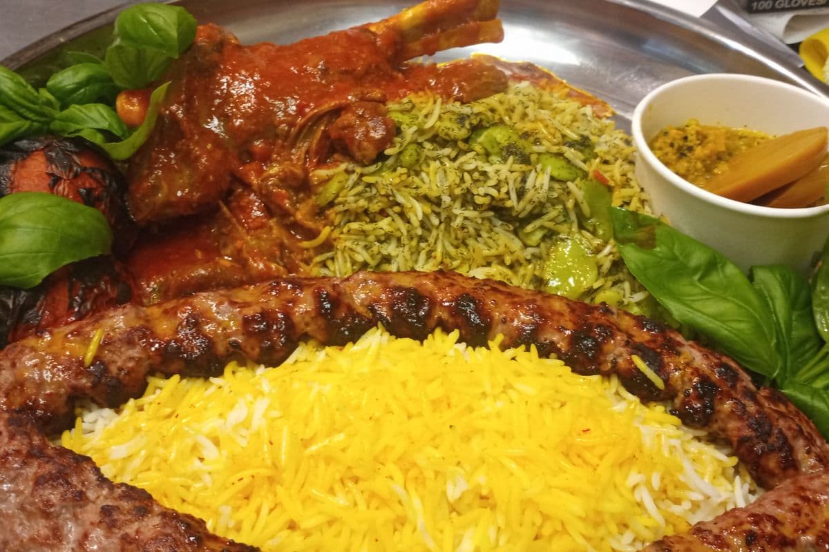 Gormeh Sabzi with Saffron Rice