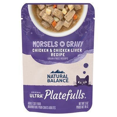 Natural Balance Cat Platefulls Indoor Chicken & Chicken Liver Formula 3 oz