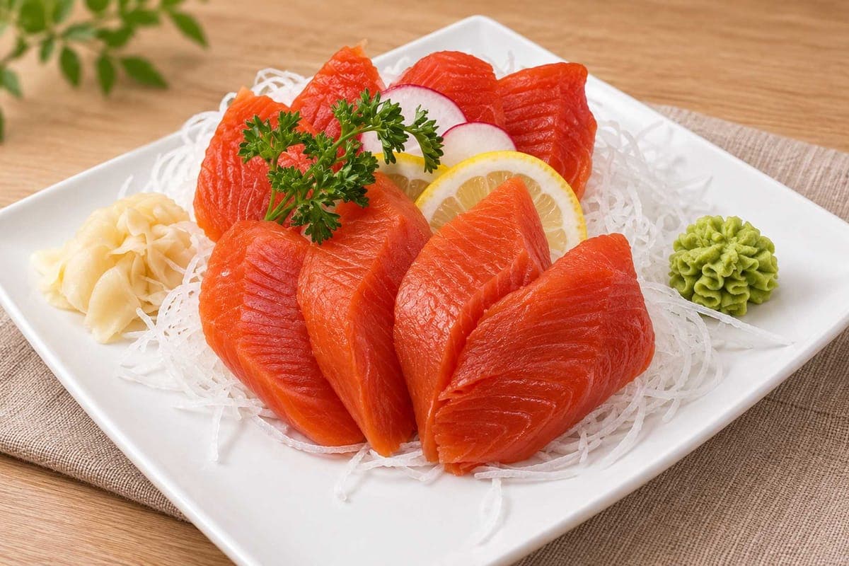Wild Salmon Sashimi (8 pcs)