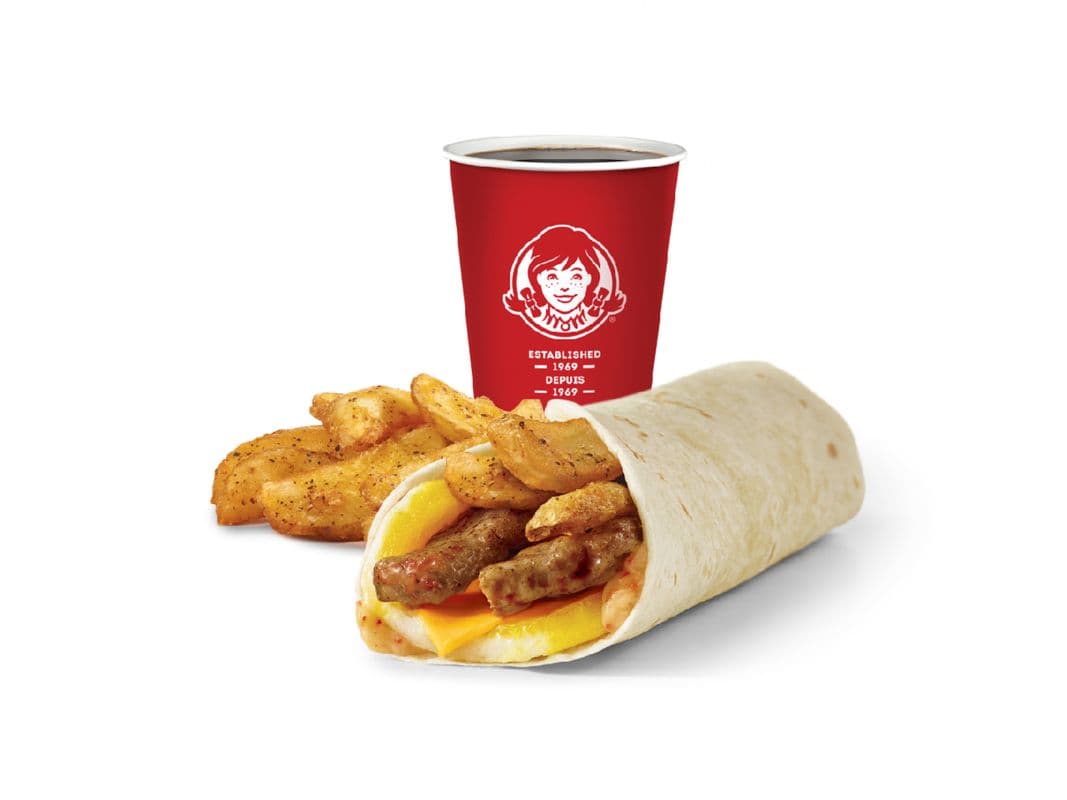 Sausage Breakfast Wrap Combo - Small
