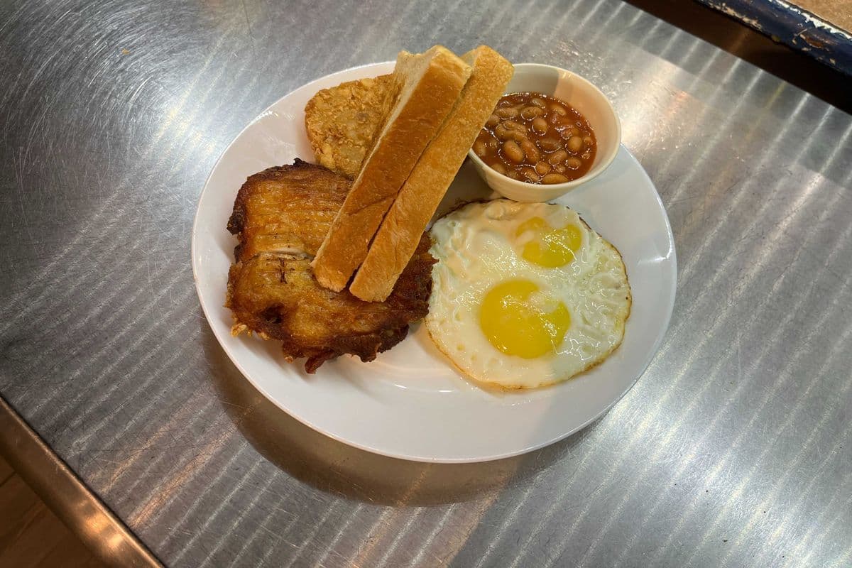 A5. Chicken Steak with Two Eggs