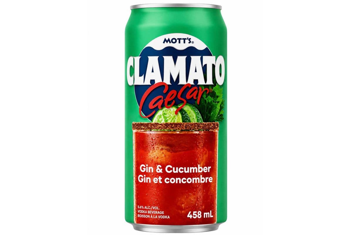 Mott's Clamato Gin & Cucumber Caesar Can (1 x 458ml)