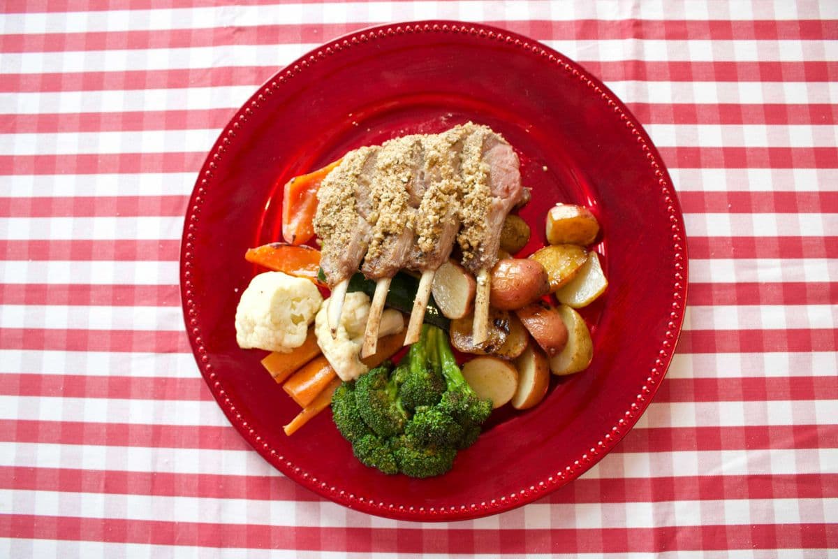 Herb and Dijon Crusted Rack of Lamb