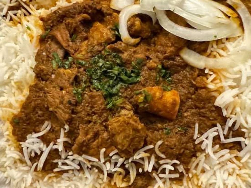 Goat Curry with Rice