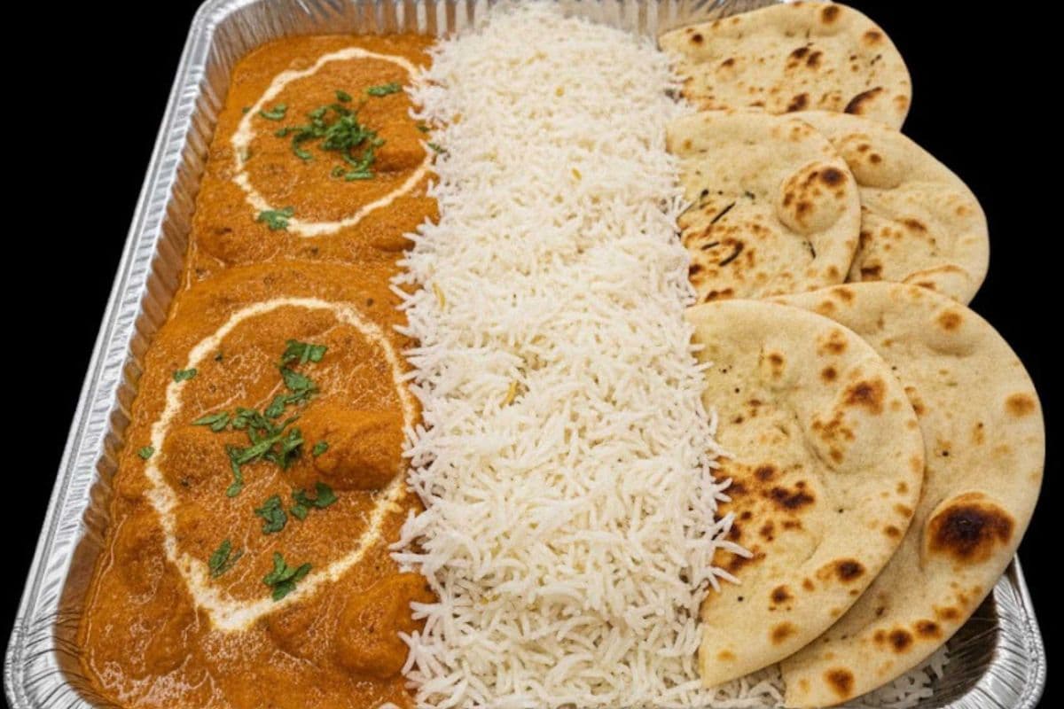 Meal Box-Butter Chicken with Rice and Butter Naan