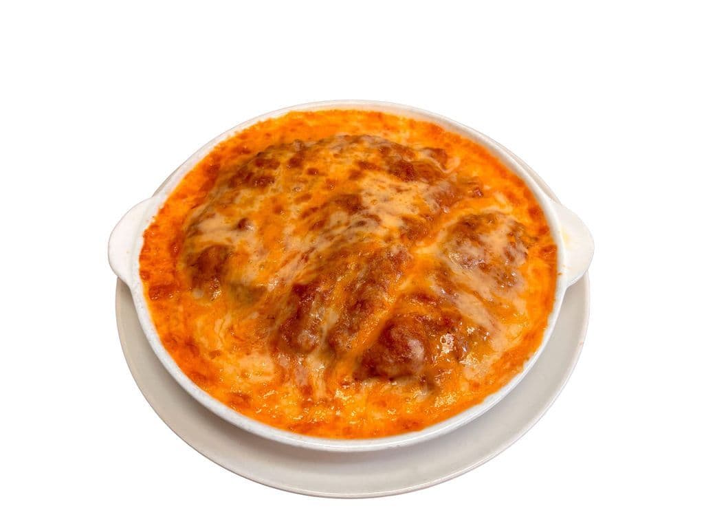 Baked Fried Rice with Red Sauce Pork Cutlet(焗烤豬排飯)