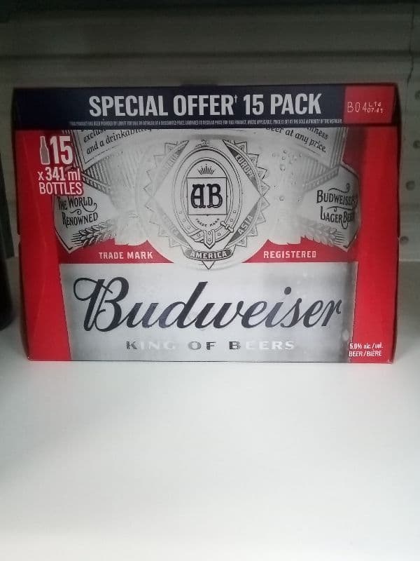 Budweiser (15 Pack Bottles)