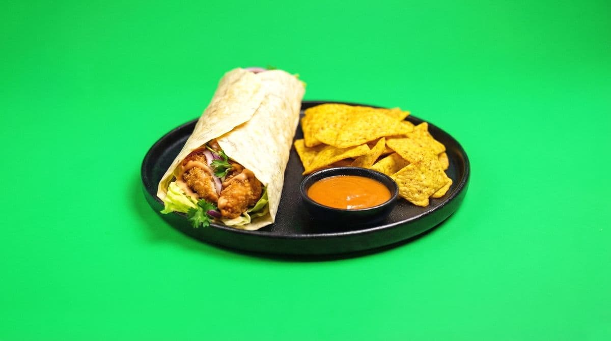 Crunchy Chicken Nugget Wrap