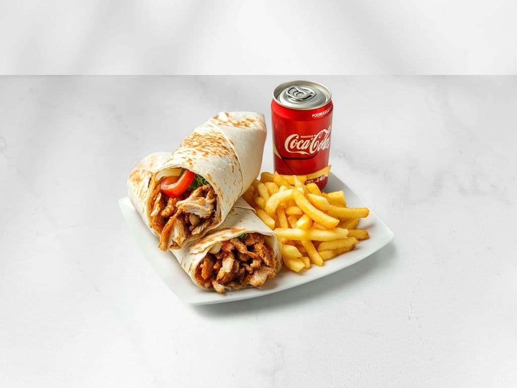 Weekday Small Wrap with Pop & Fries