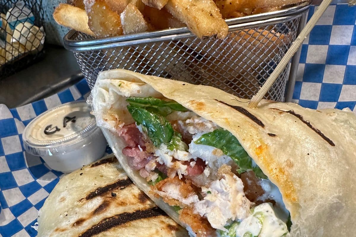Crispy Chicken Caesar Wrap