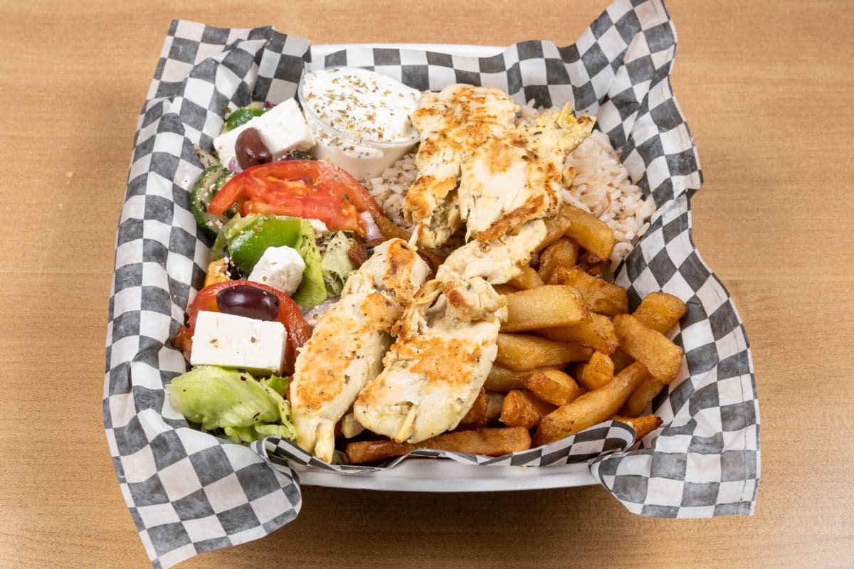 Assiette Souvlaki Grec / Greek Souvlaki Plate