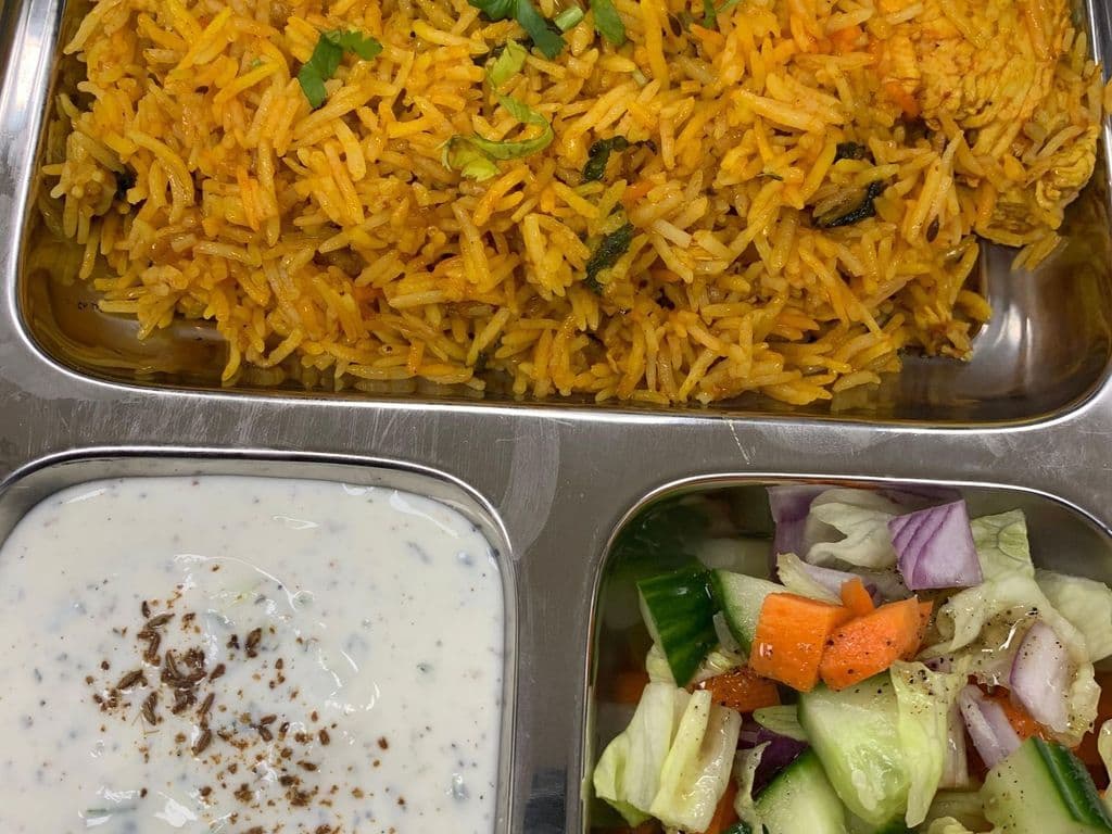 Vegetable Briyani Thali