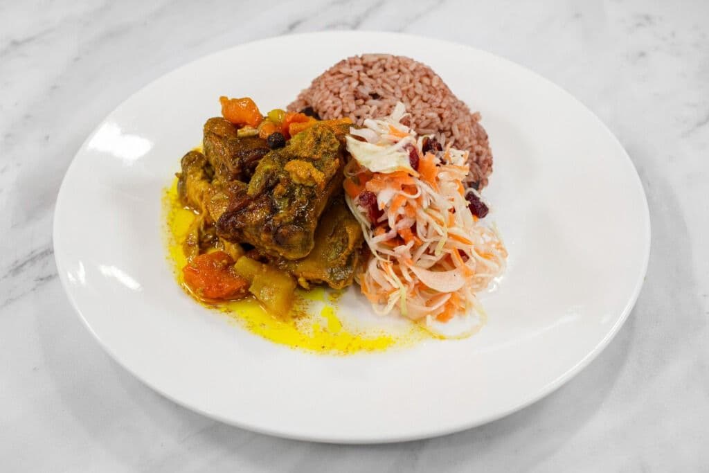 Curry Chicken Stew with Rice